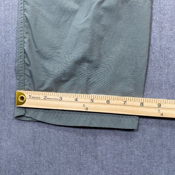 Columbia Womens Sage Green Cargo Pants Size 14 Lightweight Nylon Outdoor Hiking - Picture 11 of 15